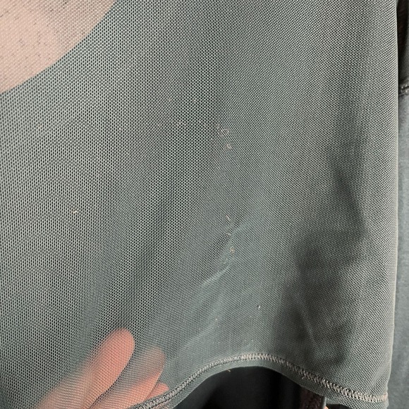 Calia by Carrie Underwood Size M Move Mesh Long Sleeve Top Athleisure Teal Green - Picture 8 of 8